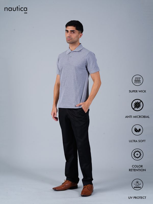 Prespies Nautica Polo : Grey Melange