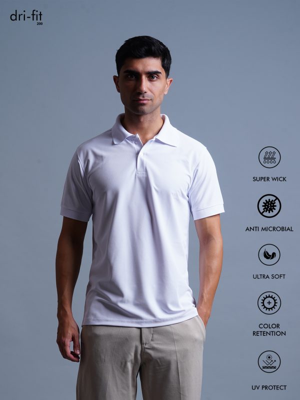 Prespies Drifit Polo : White