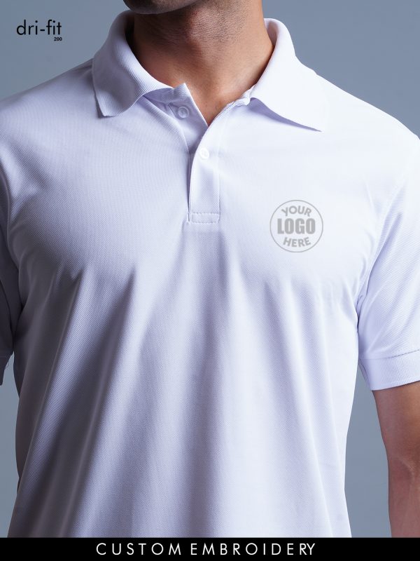 Prespies Drifit Polo : White