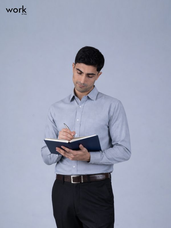 Prespies Work Shirt : Corporate Lt Grey